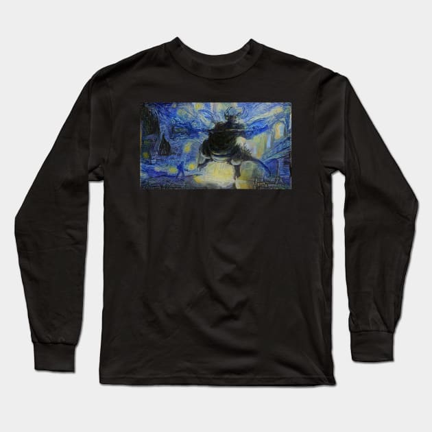 Dark Souls Asylum Demon Starry Night Long Sleeve T-Shirt by Starry Night